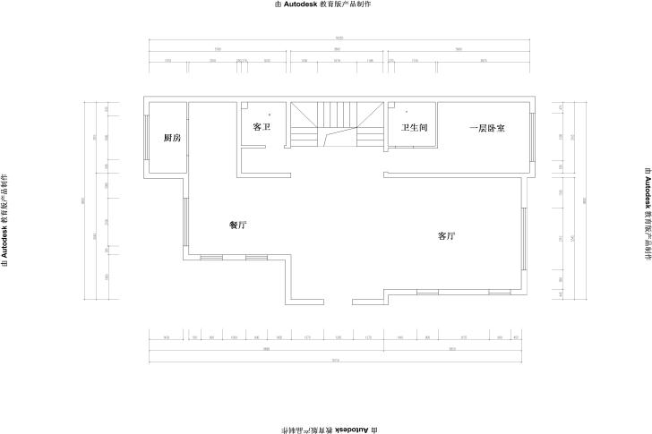 一层原始平面图