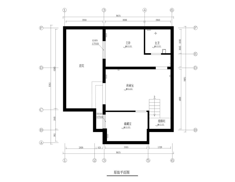 地下一层原始平面图