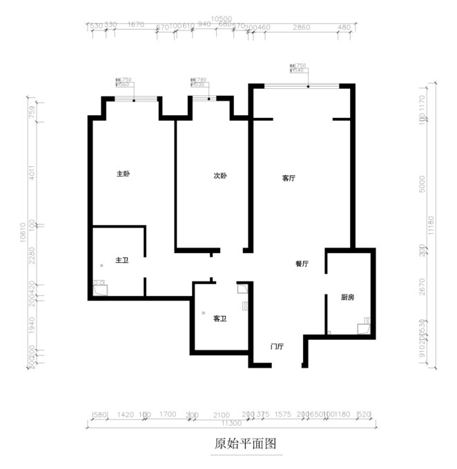 原始平面图