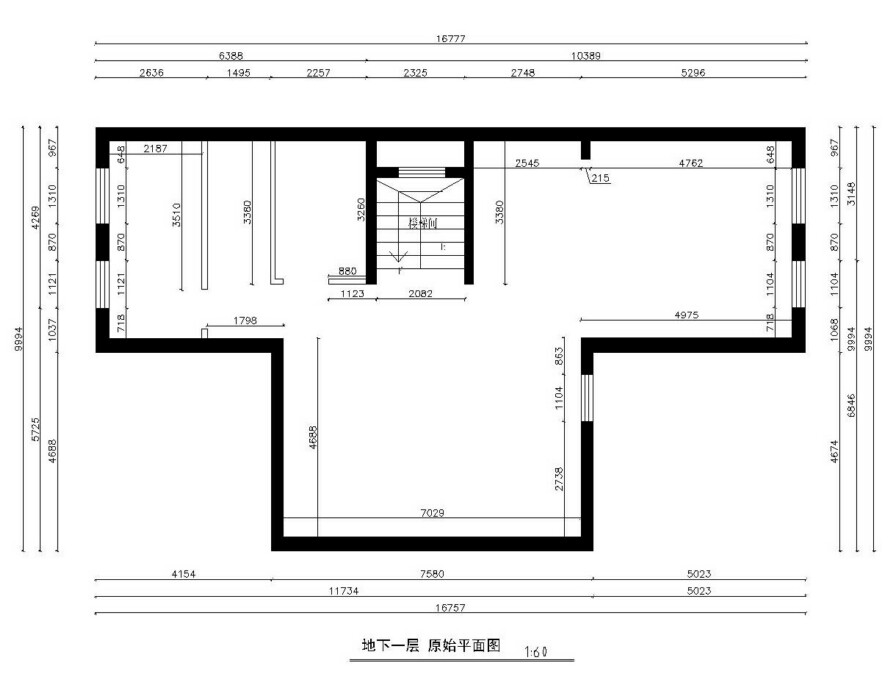 地下室原始平面图