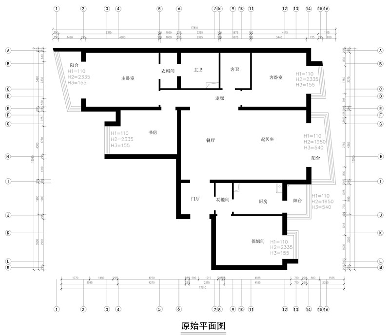 原始平面图