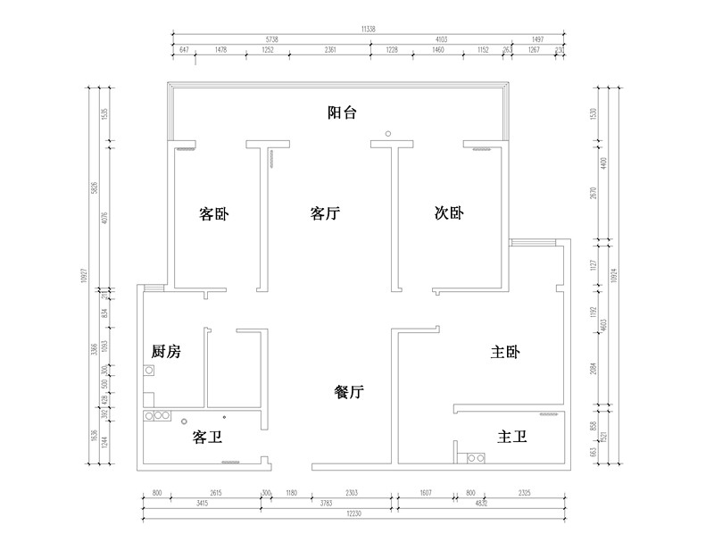 原始平面图