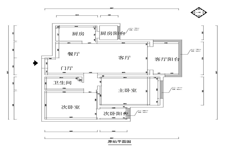 原始平面图