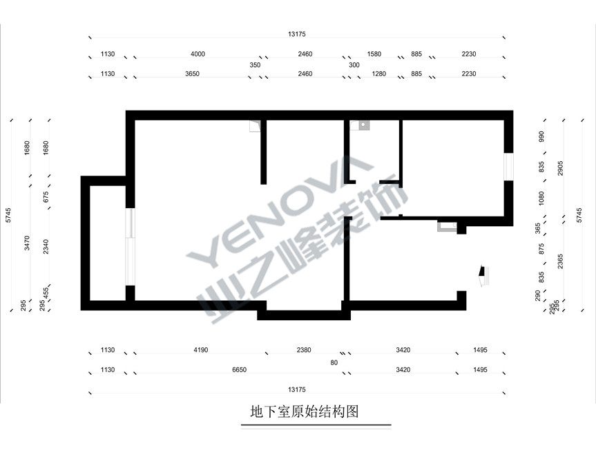 地下原始户型图