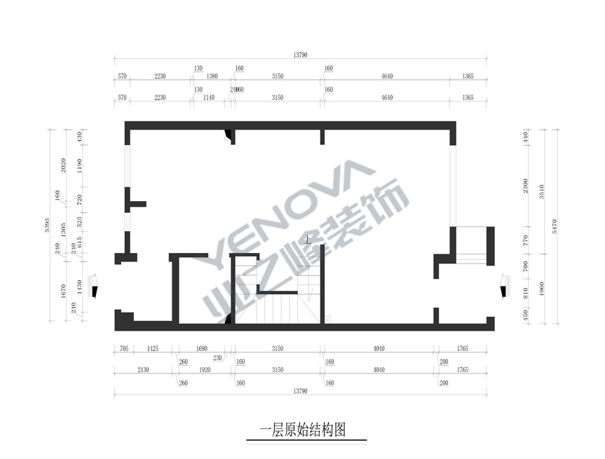 一层原始户型图