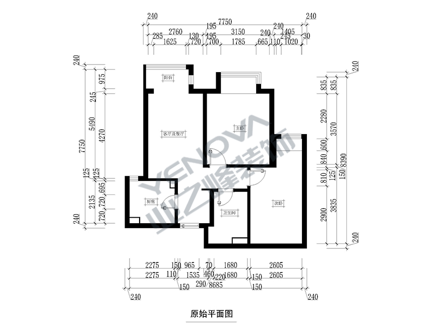 原始平面图