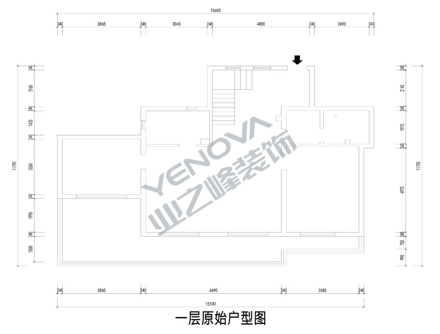 一层原始户型图