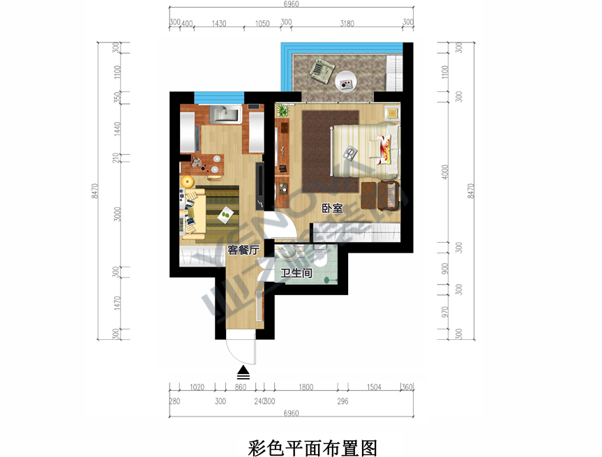 彩色平面图