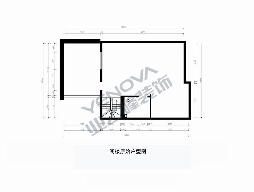 阁楼原始平面图