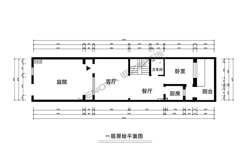 一层原始平面图