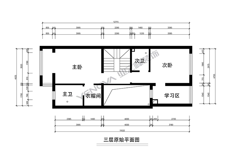 二层原始平面图