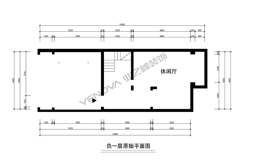 负一层原始平面图