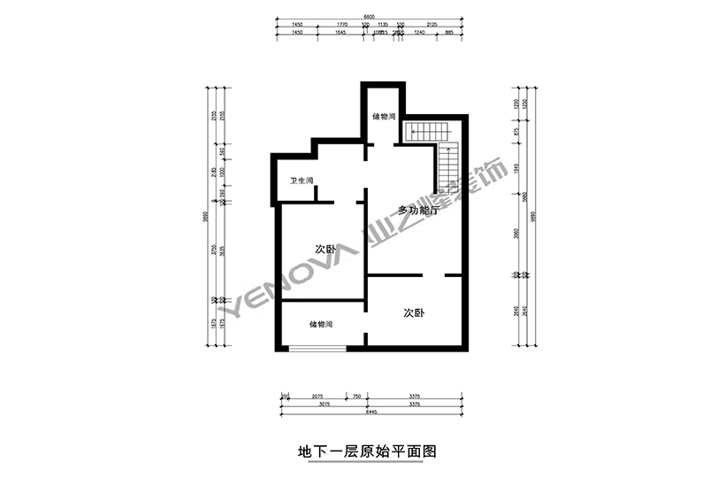 地下一层原始平面图