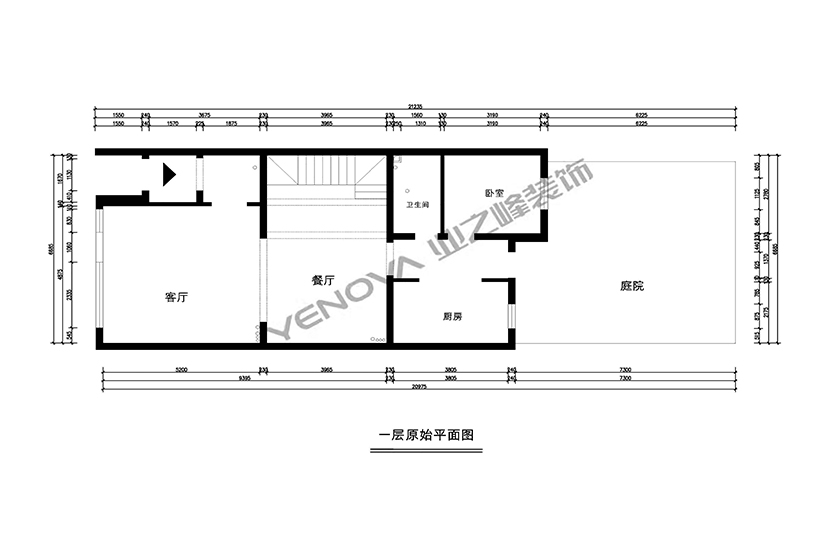 一层原始平面图