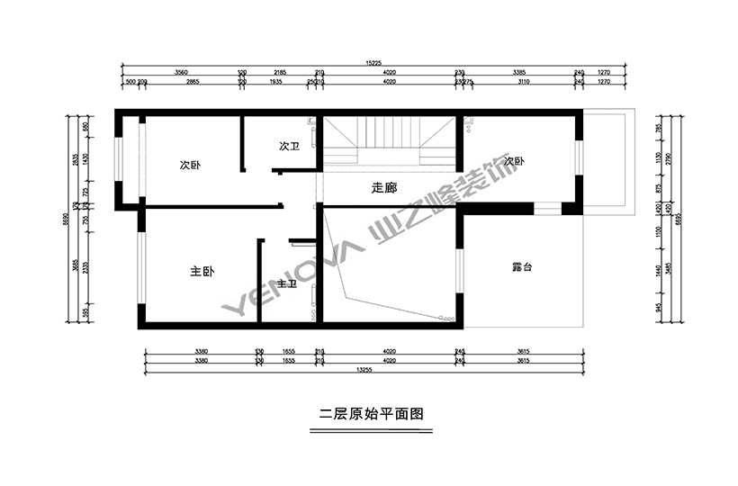 二层原始平面图