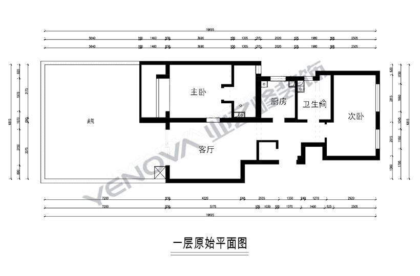 一层原始平面图