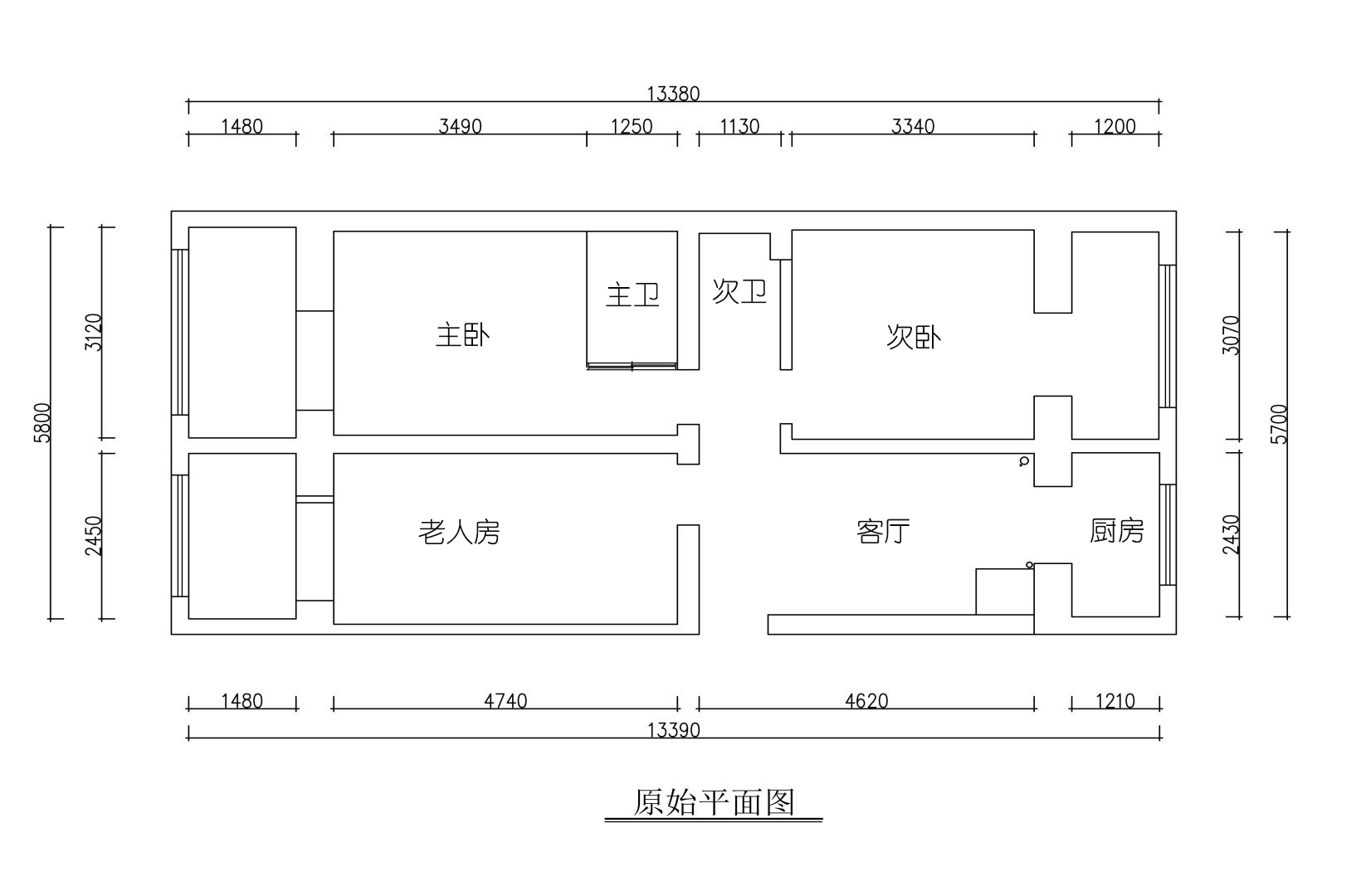 原始平面图