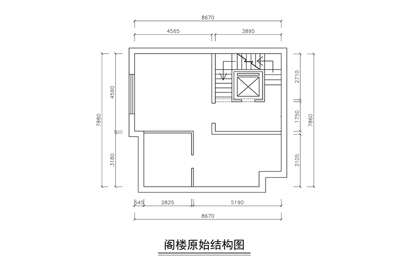 阁楼原始结构图