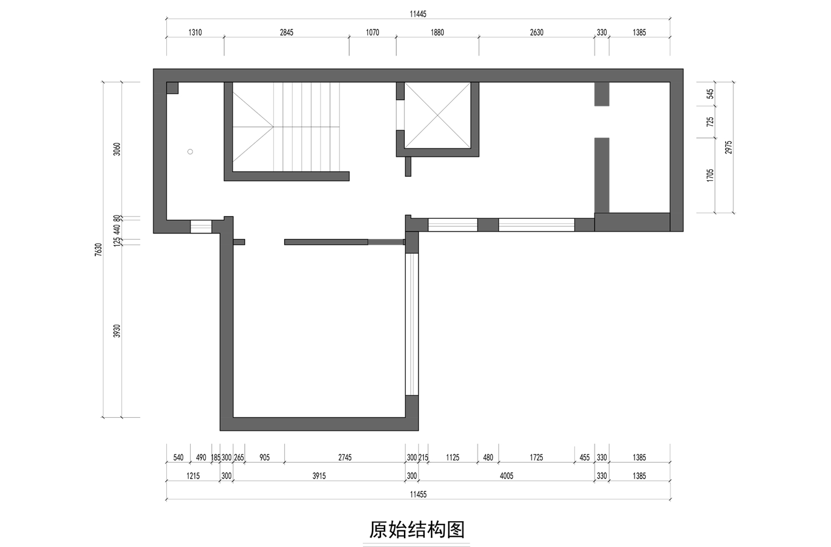 二层原始结构图