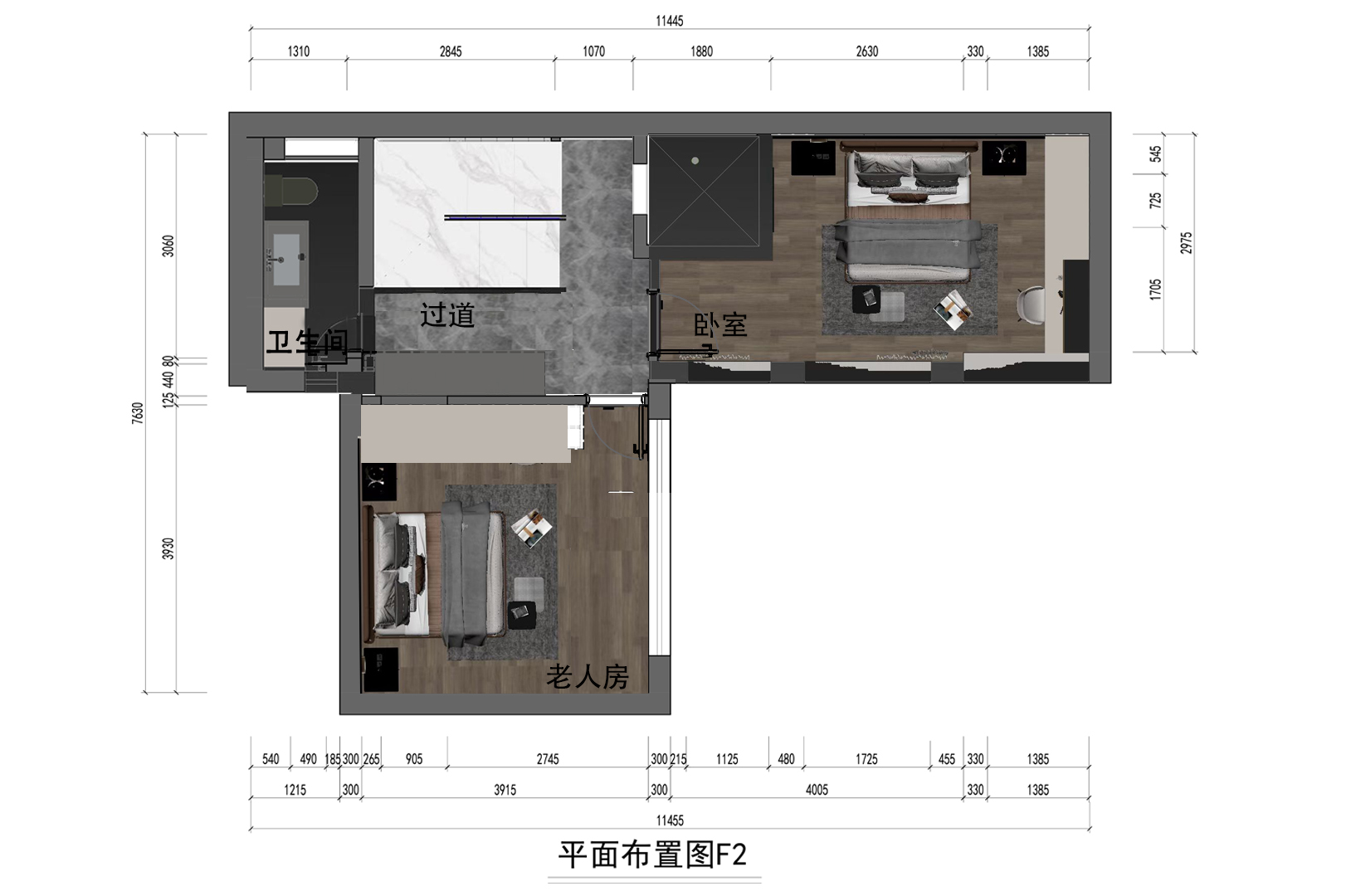 二层平面布置图