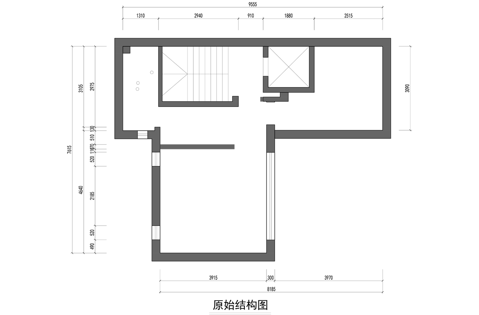 三层原始结构图