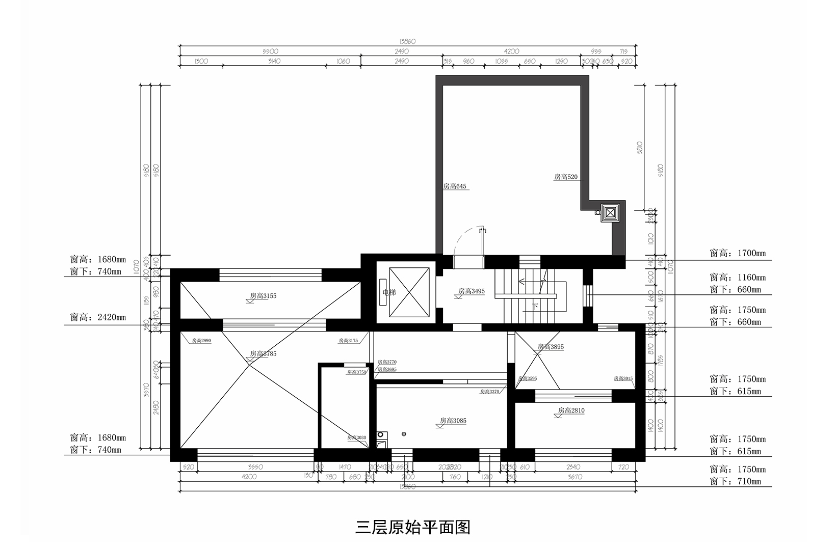 三层原始结构图