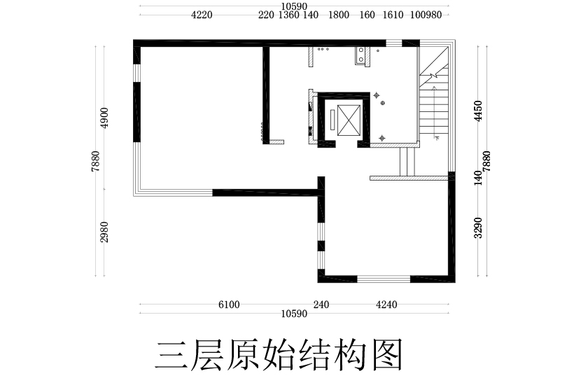 三层原始结构图