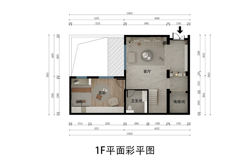 一层彩平图