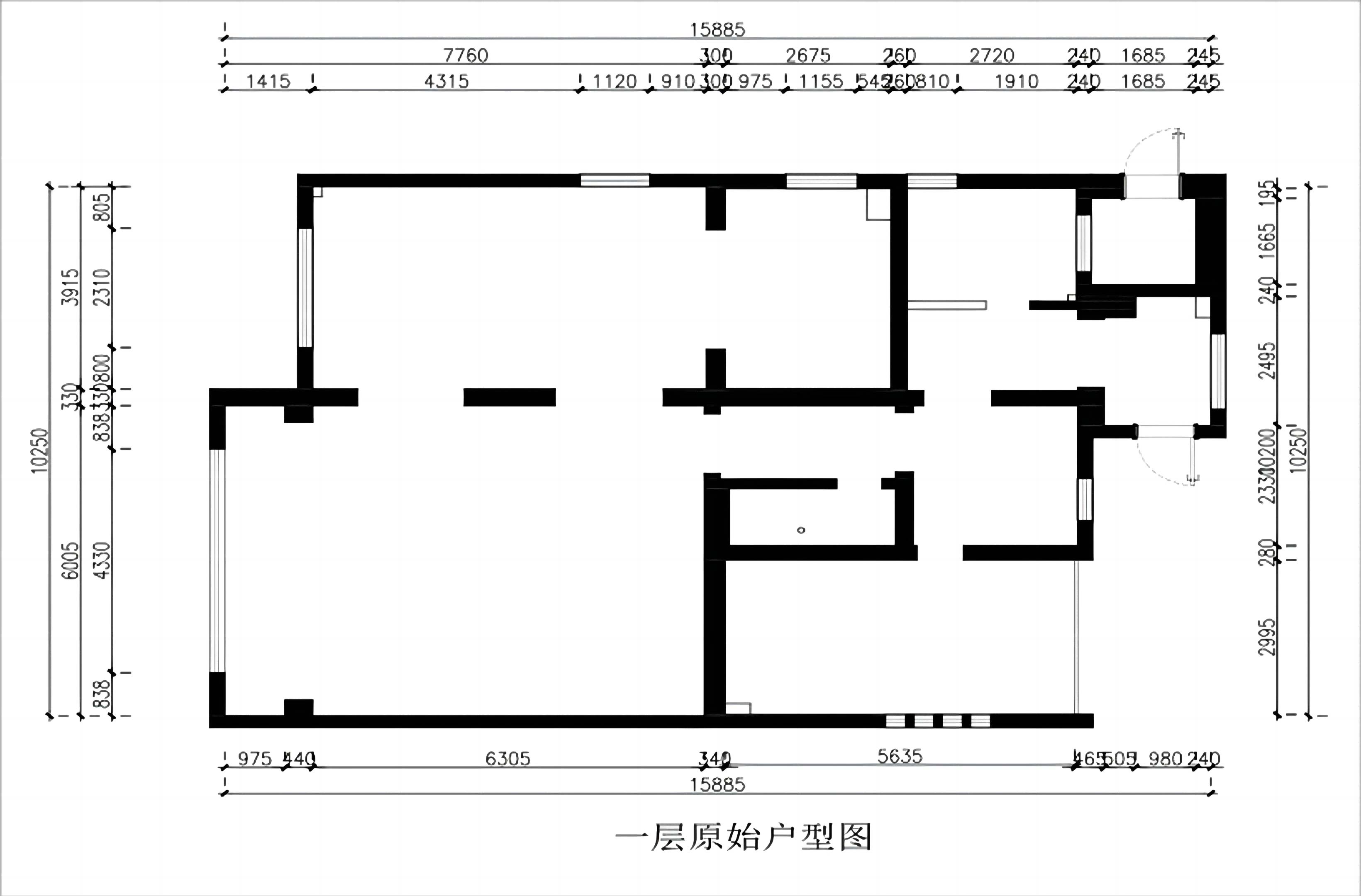 一层原始结构图