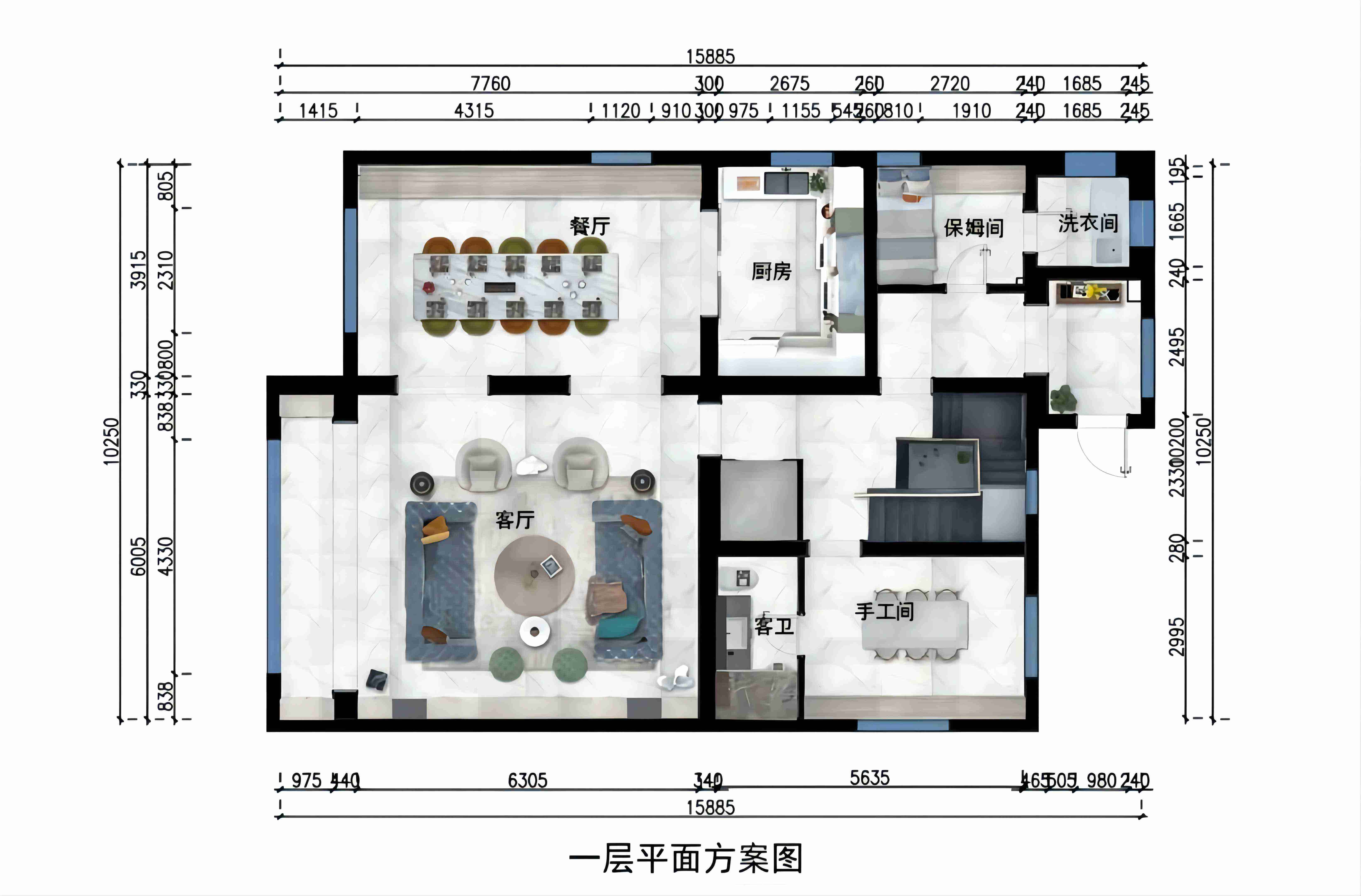 一层彩平图