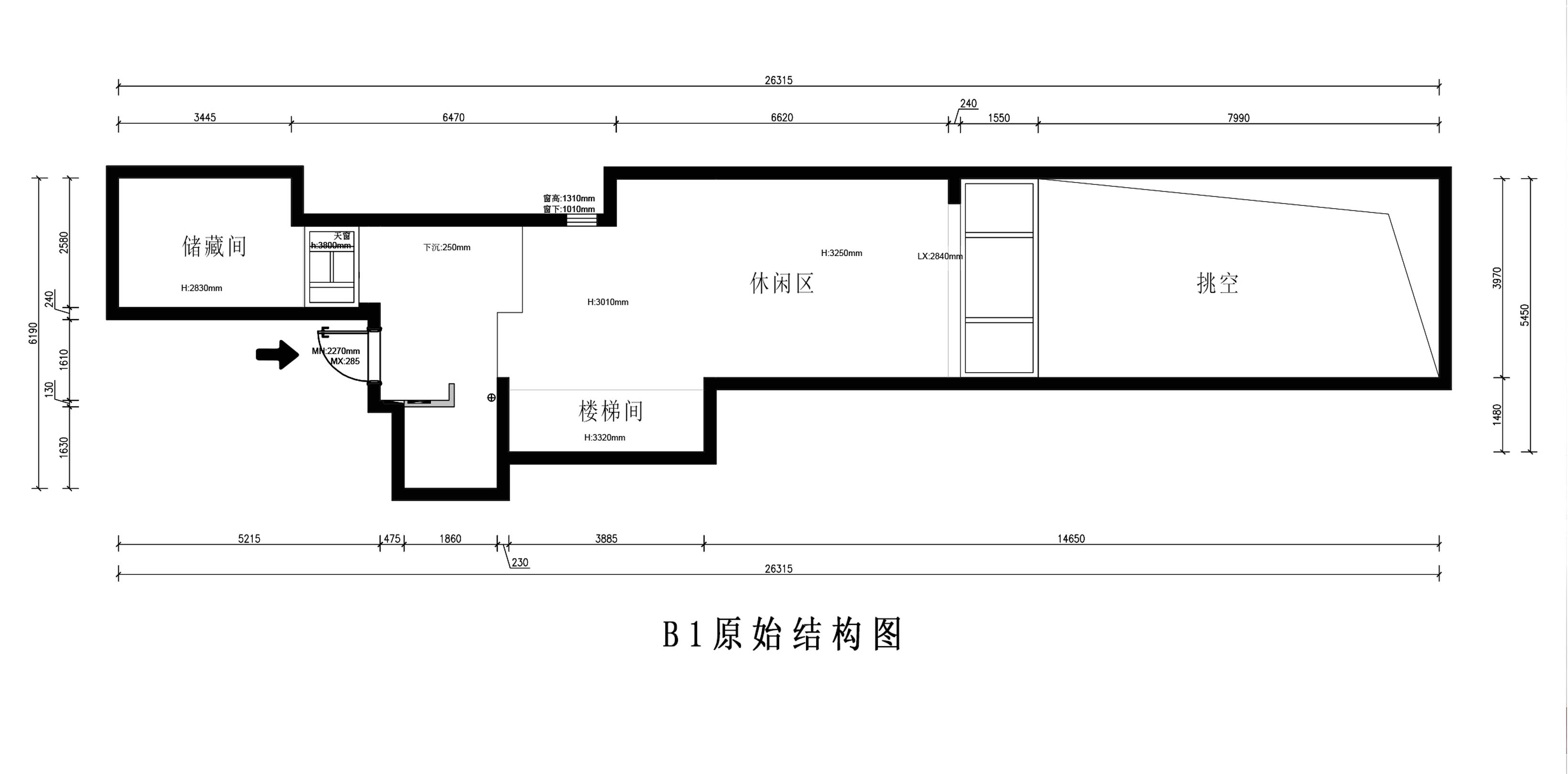 原始结构图（负一层）