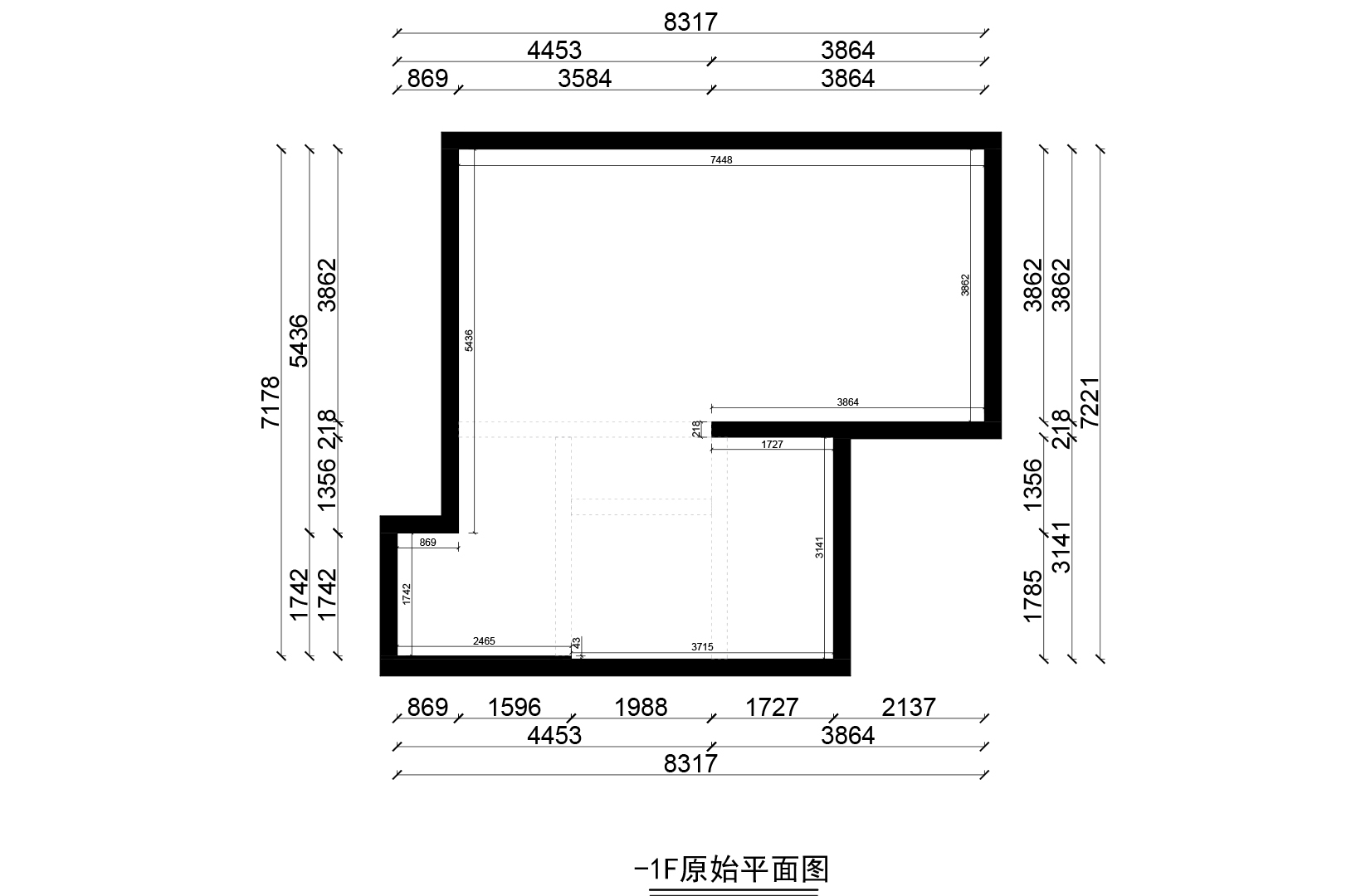 B1原始平面图